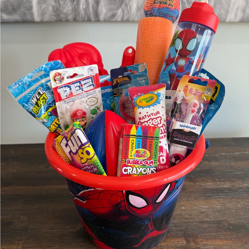 Spider-Man Themed Gift Basket